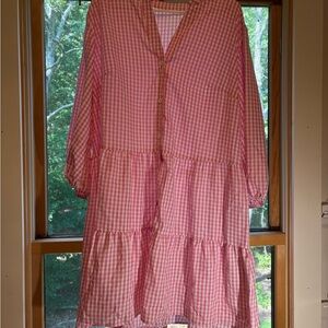 Pink Gingham Dress